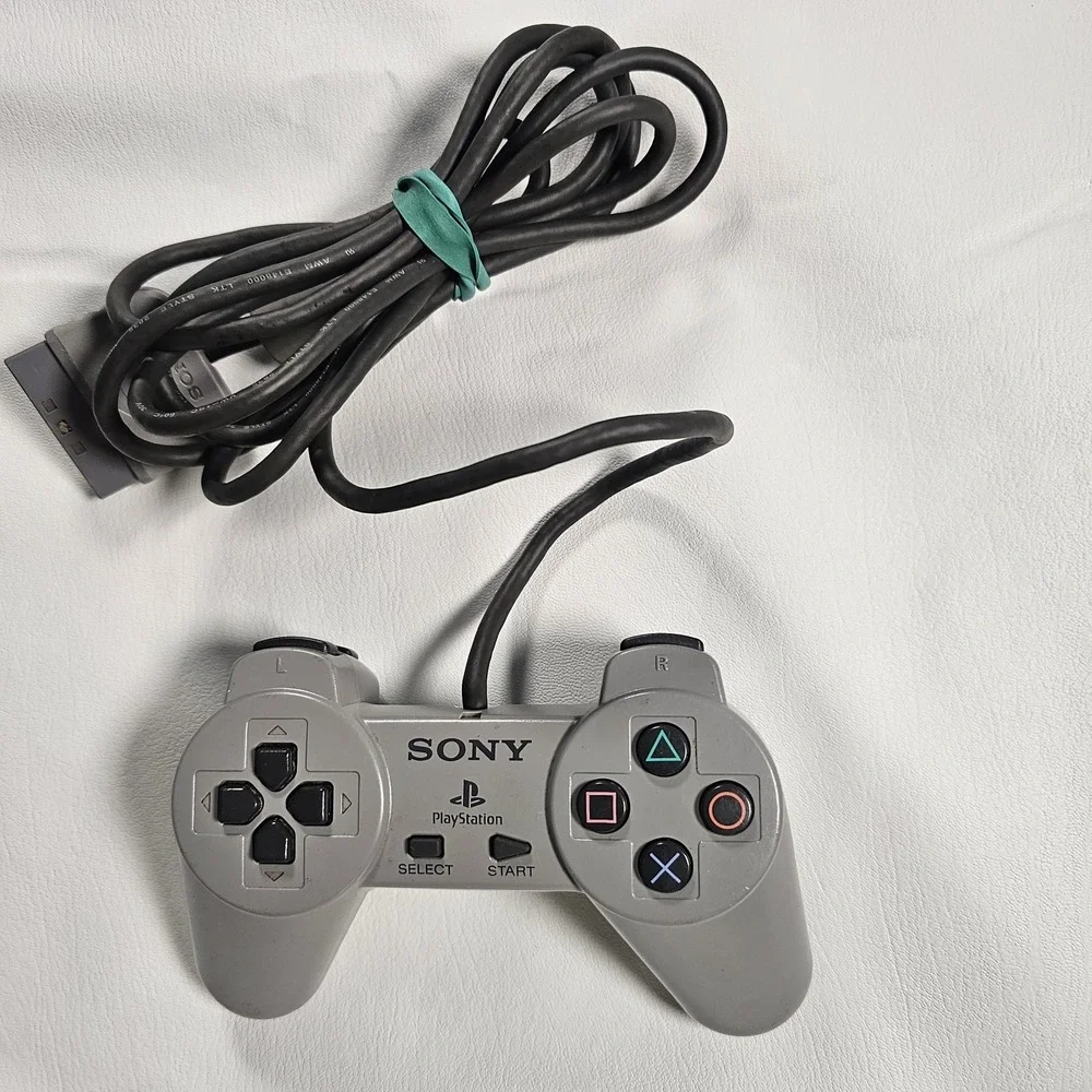 Sony PlayStation 1 (PS1) Original Controller Gamepad SCPH-1080 Gray *Tested*